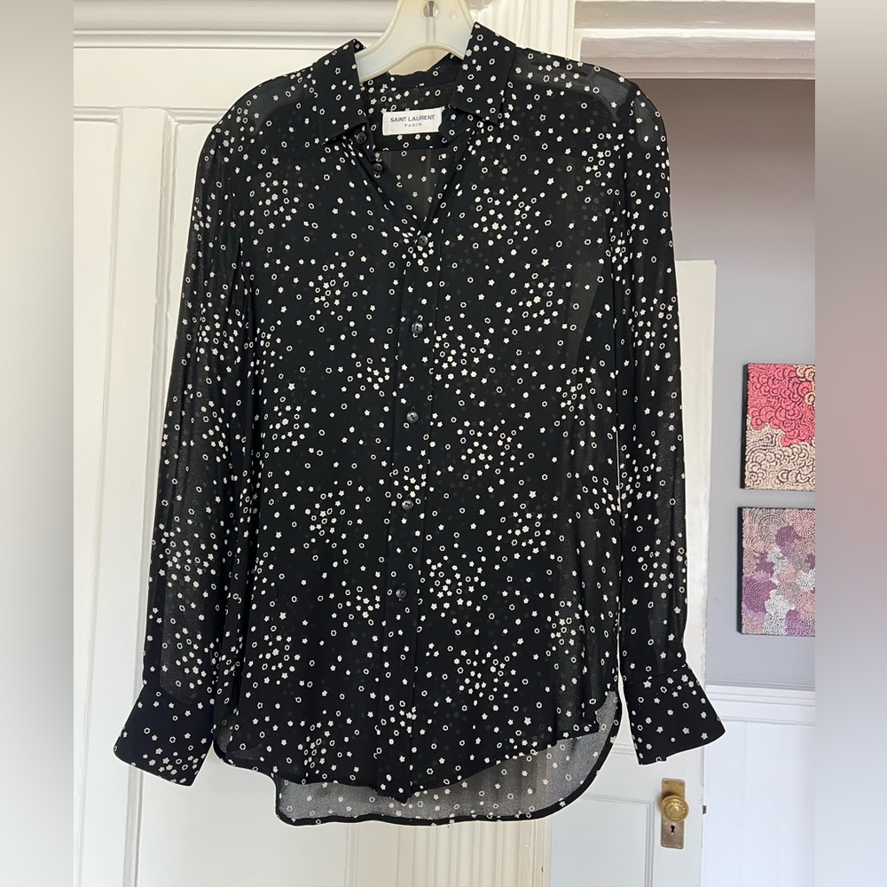 Saint Laurent Star Blouse